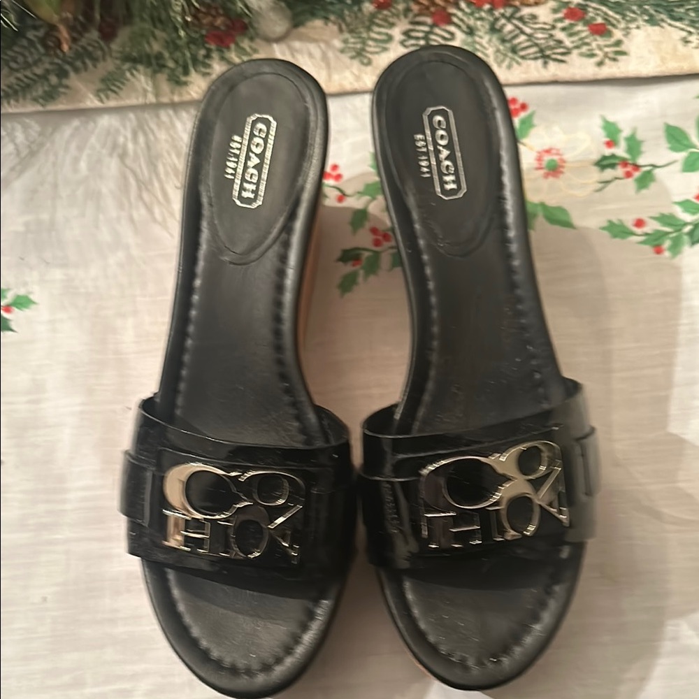 Coach Black Women's Slide Sandals